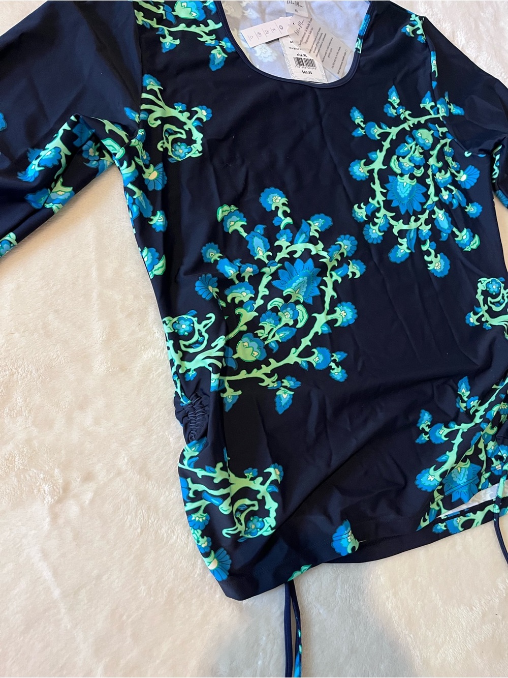 Ella Mae by Modli Margaux Swim Top (Brand New)Navy Floral - Picture 2 of 4